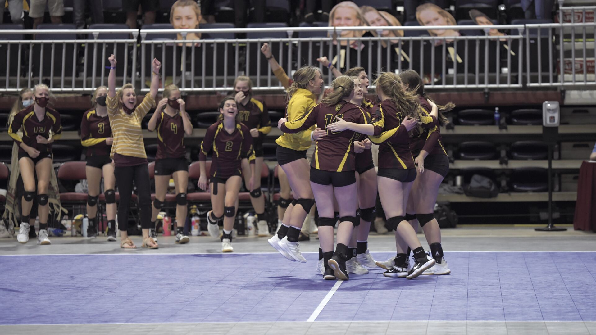 9. The Big Horn and Tongue River volleyball teams qualified for the 2A State Championship Tournament in Casper where the Lady Rams placed third during their first appearance at the tournament since 2017 and the Lady Eagles finished sixth.